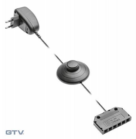 Блок питания для светодиодных клипс 220/12V 1,5W, IP20, максимально 5 клипс 0,25W, дистрибьютер, про