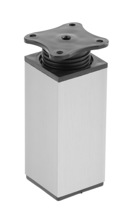 НОЖКА МЕБЕЛЬНАЯ КВАДРАТНАЯ DAKP-27, H-80 инокс