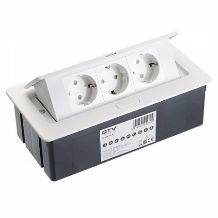 Удлинитель настольный SOFT 3 розетки AE-PBSC3GS-10 (Schucko), белый, с проводом 1,5 метра