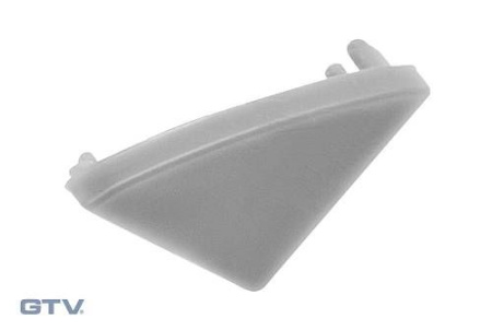 Заглушка PA-ZASGLAXKT-00 без отверстия для алюминиевого профиля PA-GLAXKT-AL, серая