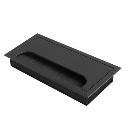 ПРОПУСК ДЛЯ КАБЕЛЯ МЕРИДА  80x160 ЧЁРНЫЙ