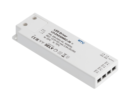 Блок питания SLIM EASY CLICK 12V,30W, input 220-240VAC, IP20, разм.160x50x18мм, с mini amp и проводо