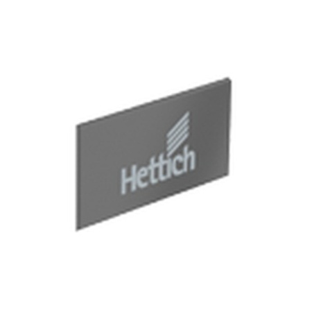 ЗАГЛУШКА НА БОКОВИНУ ARCITECH, С ЛОГОТИПОМ HETTICH, АНТРАЦИТ