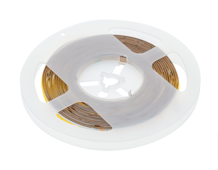 Светодиодная лента LED COB, 1600 диодов, 12W, 40W/5м, без силикона, 8мм, катушка 5м, холодный белый