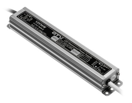 БЛОК ПИТАНИЯ ДЛЯ СВЕТОДИОДОВ LED ВОДОНЕПРОНЕЦАЕМЫЙ, 36W, IP67