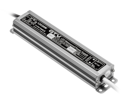 БЛОК ПИТАНИЯ ДЛЯ СВЕТОДИОДОВ LED ВОДОНЕПРОНЕЦАЕМЫЙ, 20W, IP67