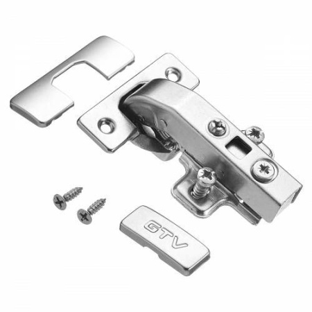 Петля GTV ZM-НСKT 90 градусов угловая самозакрывающаяся с планкой для фальшпанелей с евро